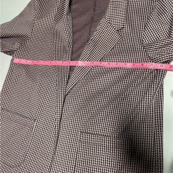 Maurices Houndstooth Blazer – Classic  lavender Check Jacket, Oversized Fit, XXL - Picture 6 of 7